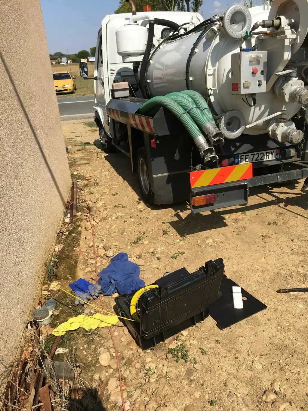 Débouchage d’une canalisation près de Lavaur